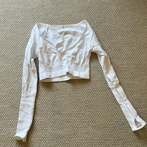 Free people long sleeve workout/athlesiure top!